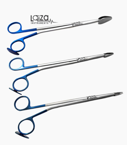 Trepsat Facelift Dissection Scissors 20cm – Spatula Tip Blunt Dissection 5mm | 10mm | 15mm | 20mm Set of 4